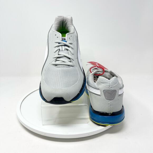 Puma Womens BioRide Gray, White & Blue Athletic cross Country Running Shoe 8.5 - Picture 4 of 8